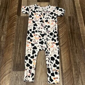 Bums & Roses Cow Romper